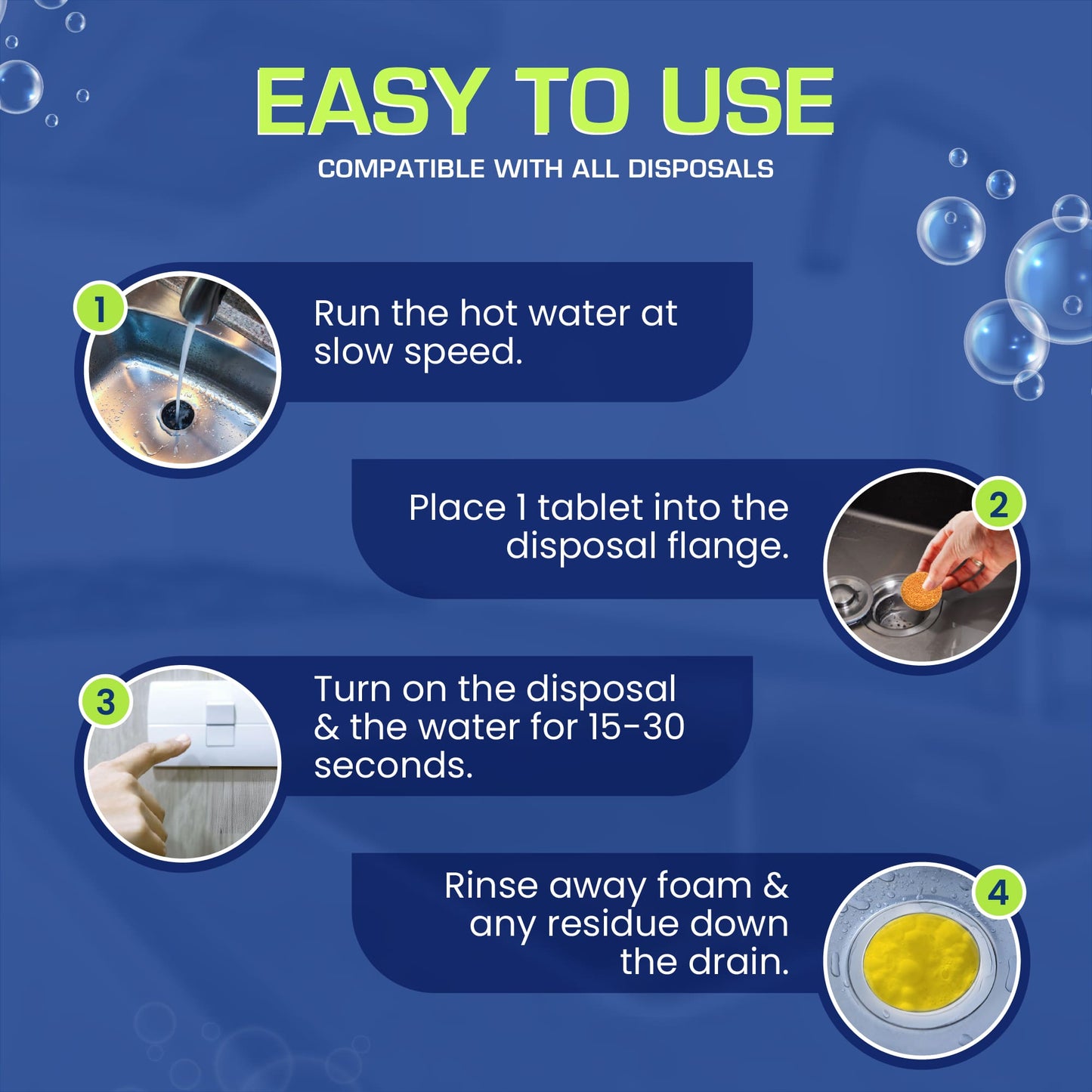 True Fresh Garbage Disposal Cleaner Tablets - 24 Count