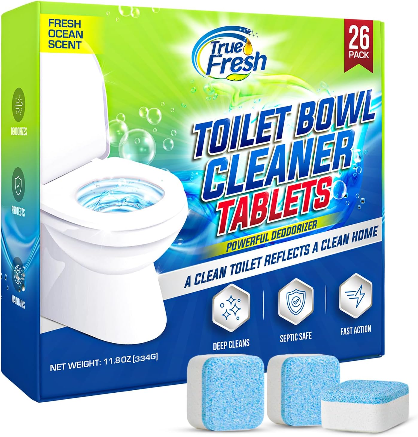 True Fresh Toilet Bowl Cleaner Tablets - 26 Count