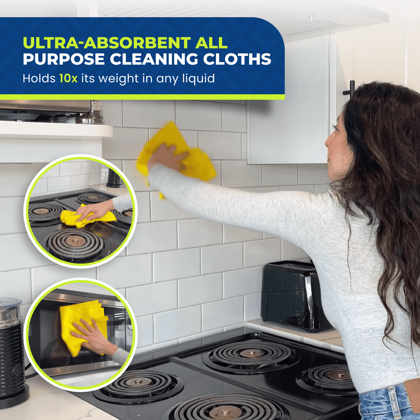 True Fresh Multipurpose Dishcloths - 10 Pack