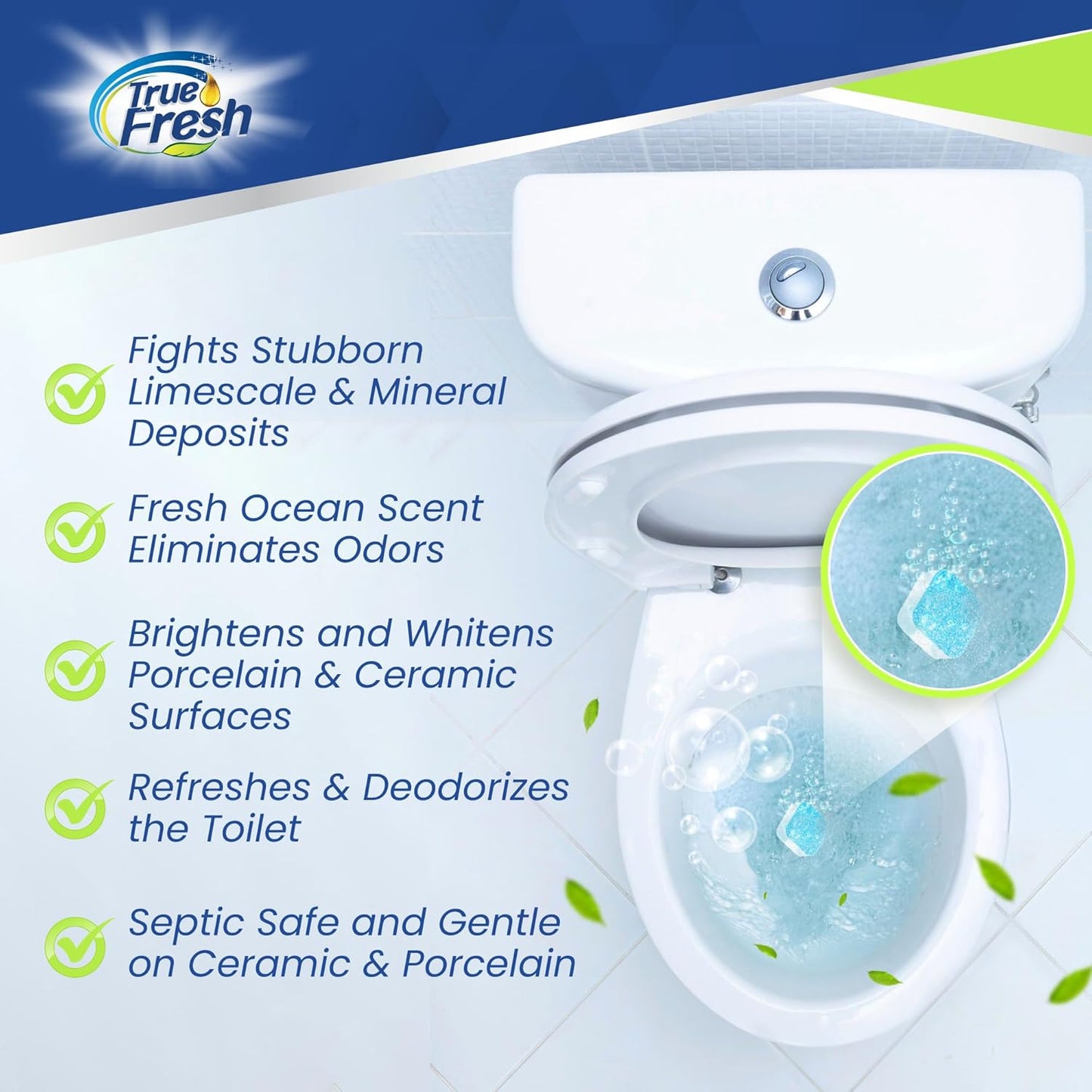 Pack of 2 Toilet Bowl Cleaner Tablets