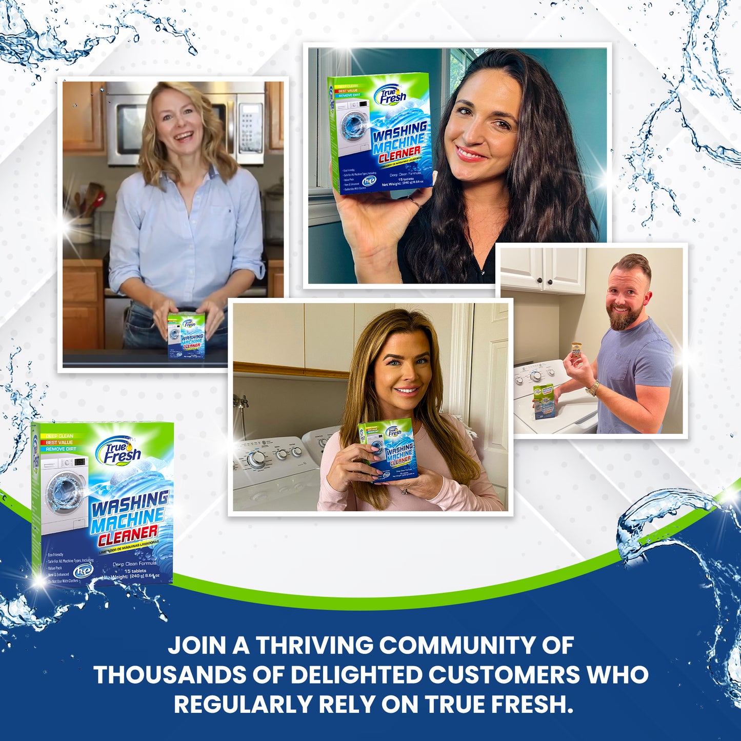 True Fresh Washing Machine Cleaner Tablets – 15 Count